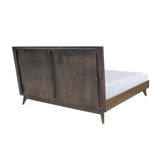 Queen Modrest Novak Modern Dark Oak Bed - Image 3