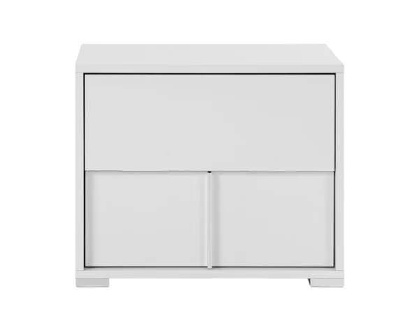Modrest Nicla Italian Modern White Nightstand - Image 5