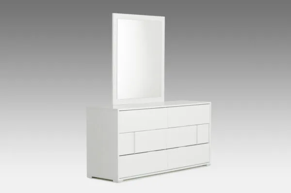 Modrest Nicla Italian Modern White Dresser - Image 2