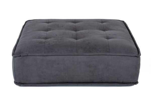 Divani Casa Nolden - Waterproof Dark Grey Fabric Ottoman - Image 2