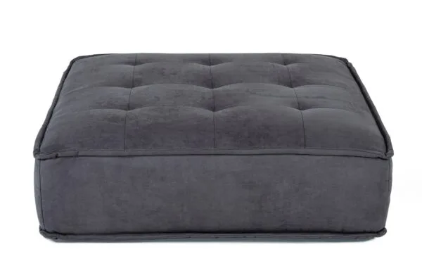 Divani Casa Nolden - Waterproof Dark Grey Fabric Ottoman - Image 2