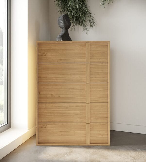 Nova Domus Berlin - Modern Natural Oak Chest - Image 4