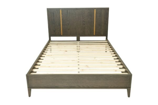 Modrest Oakley - Mid-Century Eastern King Size Dark Brown Bed