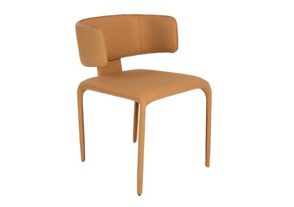 Modrest Odessa - Modern Camel Vegan Leather Dining Chair - Image 2