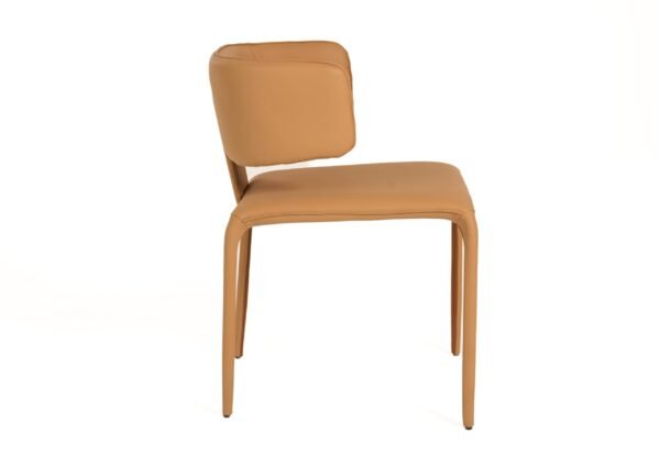 Modrest Odessa - Modern Camel Vegan Leather Dining Chair - Image 3