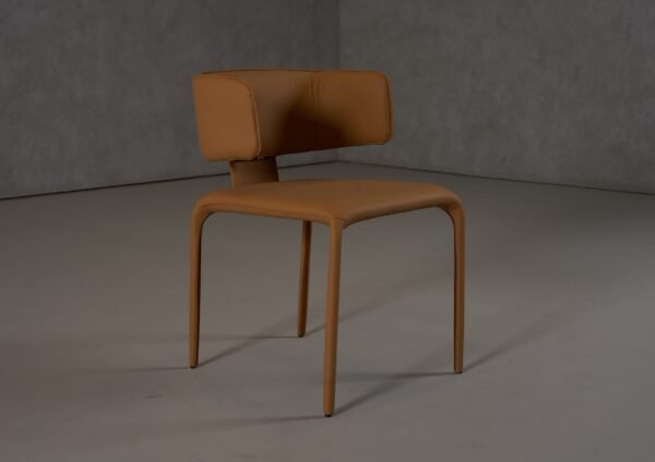 Modrest Odessa - Modern Camel Vegan Leather Dining Chair