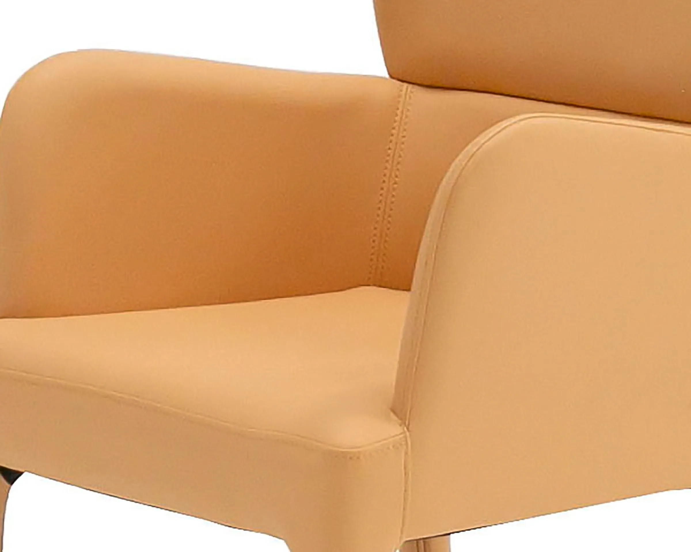 Modrest Ogden - Modern Peach & Rosegold Dining Armchair - Image 4