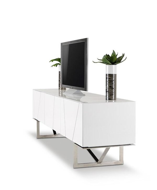 Rostock Modern White TV Stand - Image 2