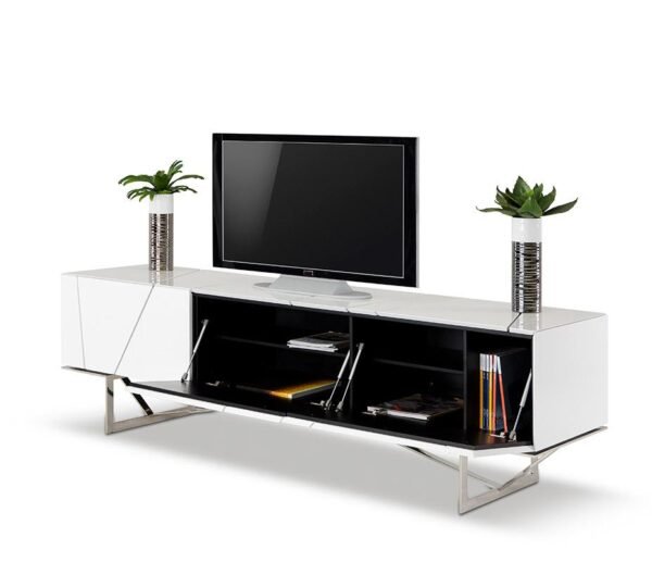 Rostock Modern White TV Stand - Image 4