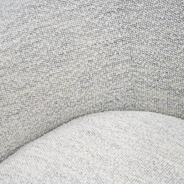 Modrest Omaha - Modern Swivel Off White Fabric Chair - Image 4