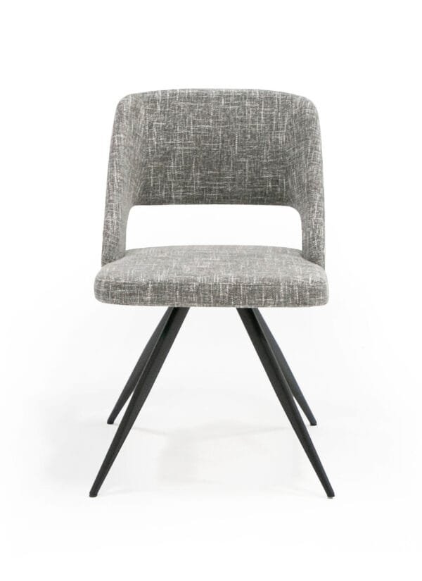 Modrest Palmer - Modern Grey Fabric Dining Chair (Set of 2) - Image 2