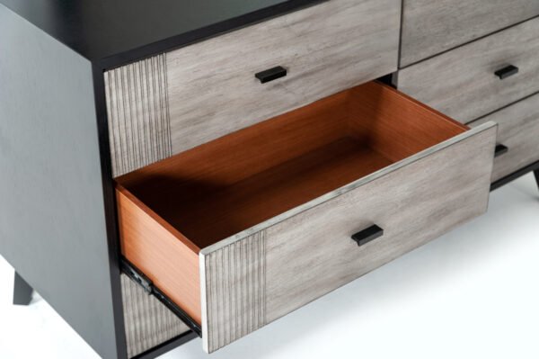 Nova Domus Panther Contemporary Grey & Black Dresser - Image 3