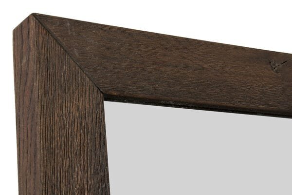Modrest Wharton Modern Dark Aged Oak Mirror - Image 2