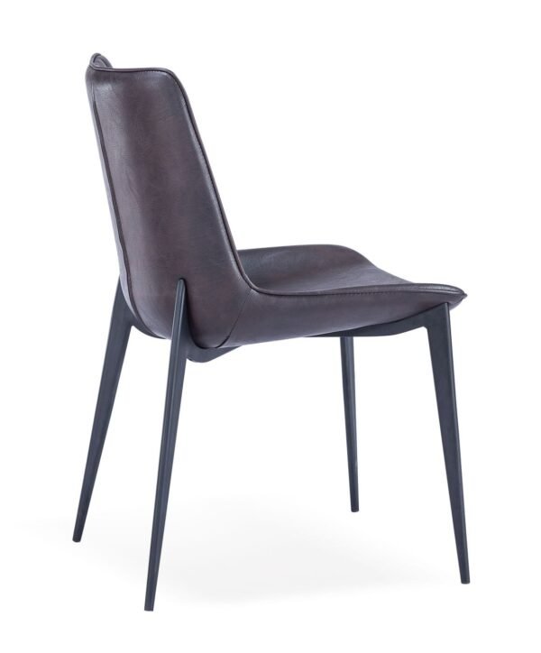 Modrest Peoria - Modern Brown & Black Dining Chair (Set of 2) - Image 2