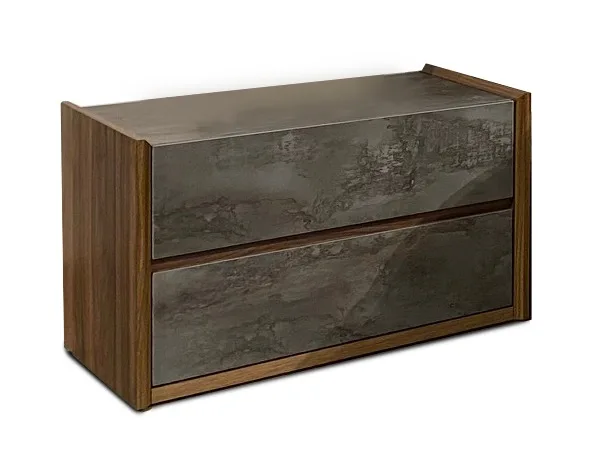 Nova Domus Rado - Modern Walnut & Volcanic Slate Bedroom set - Image 2
