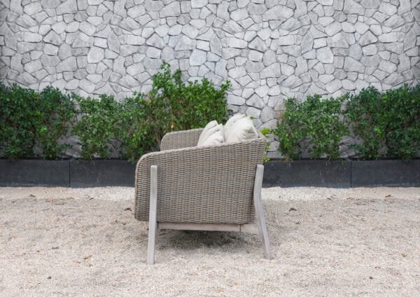 Renava Carillo Outdoor Beige Wicker Sofa Set - Image 2