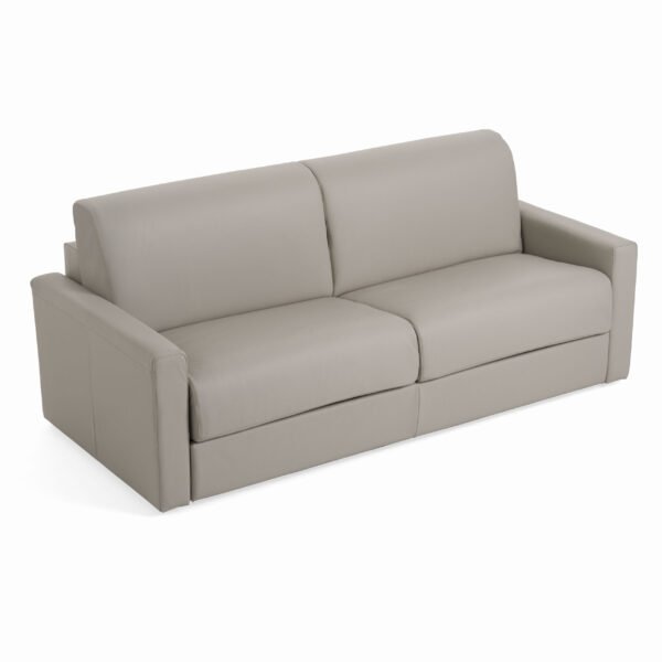 Lamod Italia Revers - Italian Modern Grey Leather Queen Sofabed