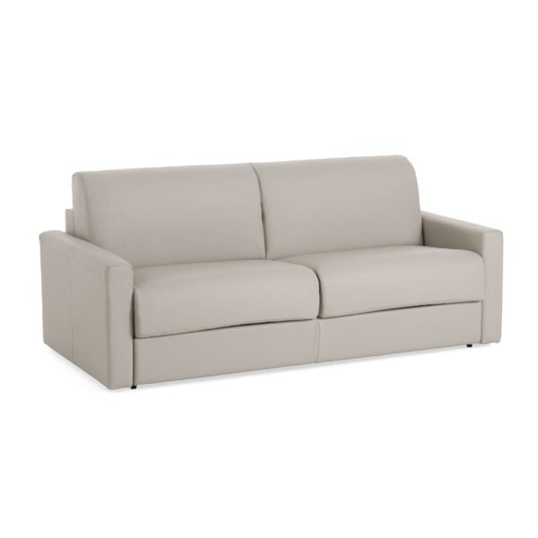 Lamod Italia Revers - Italian Modern Grey Leather Queen Sofabed - Image 2