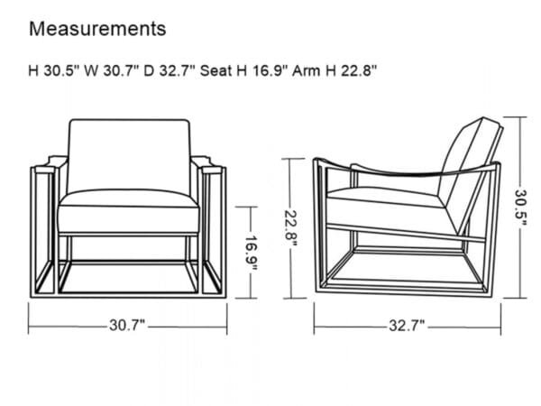 Modrest Larson Modern White Leatherette Accent Chair - Image 4