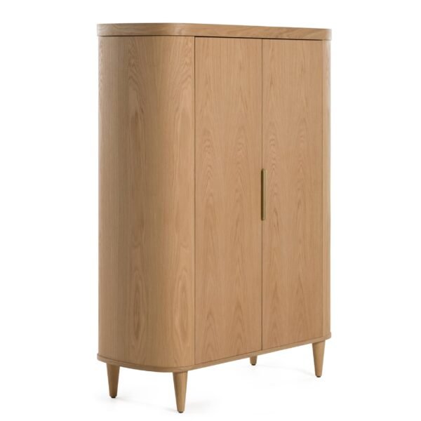 Modrest Richmond - Modern Natural Oak Rounded Tall Buffet - Image 2