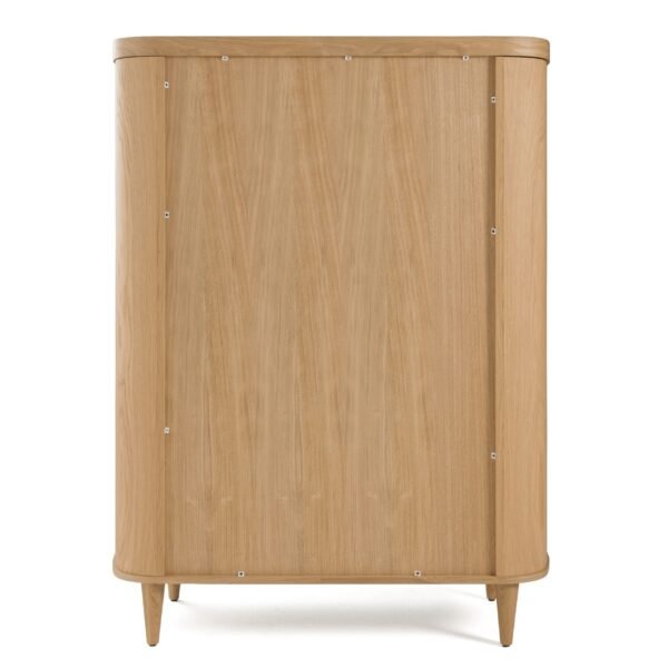 Modrest Richmond - Modern Natural Oak Rounded Tall Buffet - Image 3