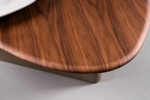 Modrest Robson - Modern Ceramic + Walnut Coffee Table - Image 3