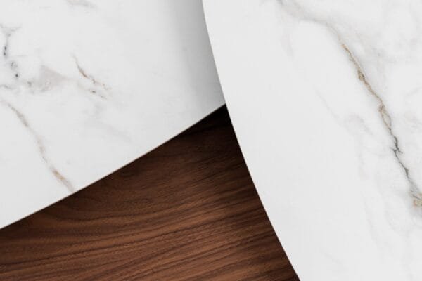 Modrest Robson - Modern Ceramic + Walnut Coffee Table - Image 5