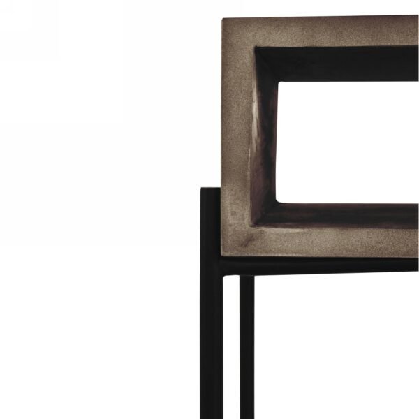 Modrest Walker Modern Concrete & Metal Console Table - Image 4