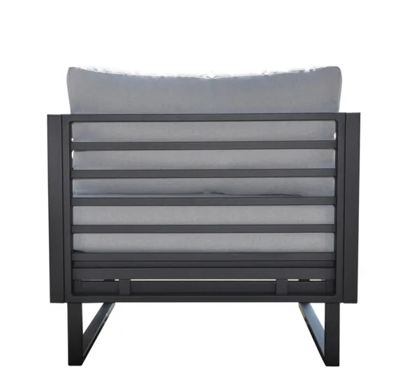 Renava Wharf Outdoor Grey & Black Sofa Set