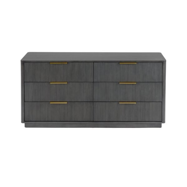 Nova Domus Santa Monica - Modern Grey Wash Dresser - Image 4