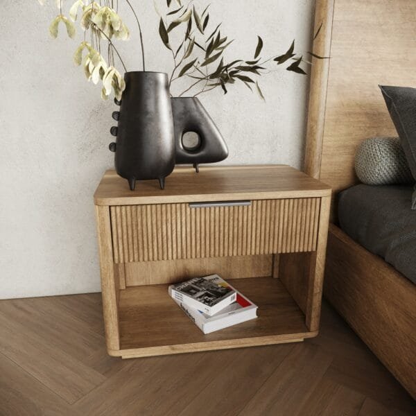 Nova Domus Santa Monica - Modern Natural Oak Bedroom Set - Image 2