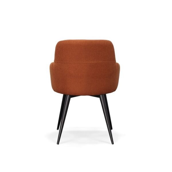 Modrest Scranton - Modern Orange & Black Dining Chair