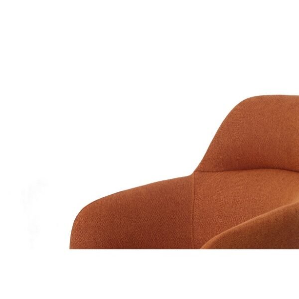 Modrest Scranton - Modern Orange & Black Dining Chair - Image 2