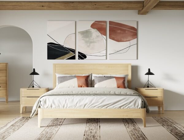 Queen Modrest Seattle - Modern Natural Oak Bedroom Set