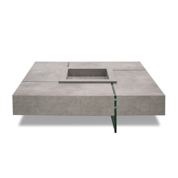 Modrest Shauna - Modern Faux Concrete Floating Coffee Table