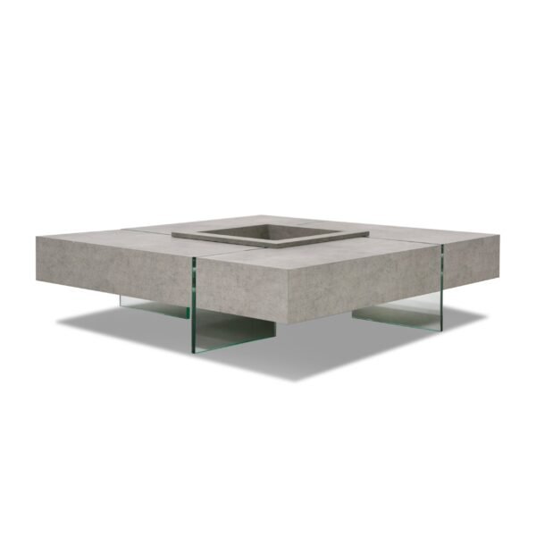 Modrest Shauna - Modern Faux Concrete Floating Coffee Table - Image 2