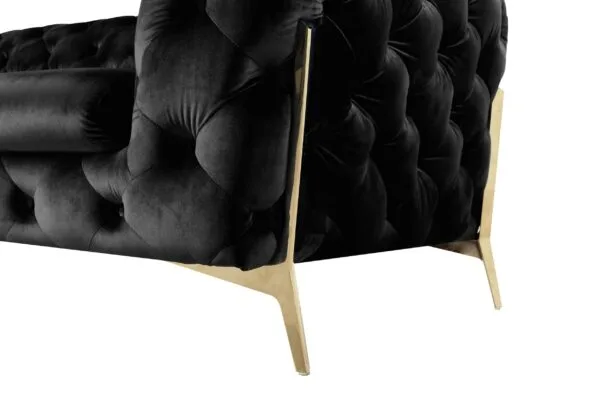 Divani Casa Sheila - Transitional Black Fabric Chair - Image 2