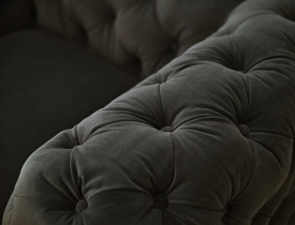Divani Casa Sheila - Modern Dark Grey Fabric Loveseat