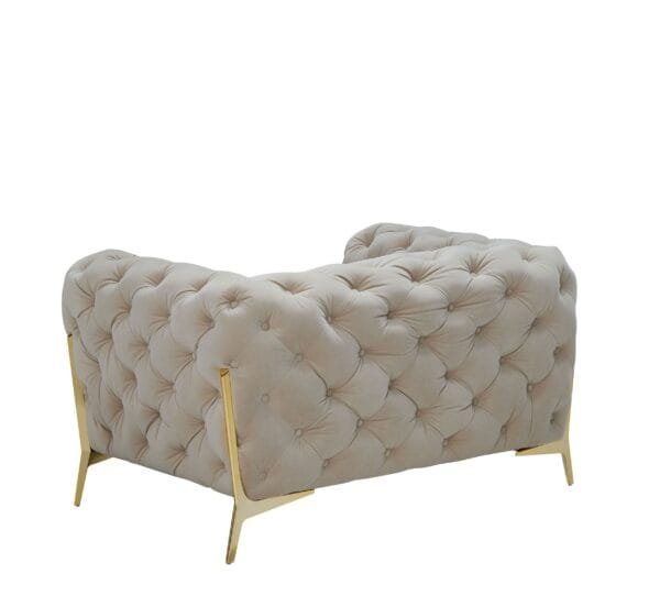 Divani Casa Sheila - Transitional Beige Fabric Chair - Image 2