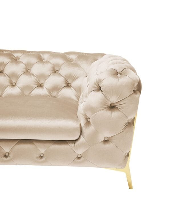 Divani Casa Sheila - Transitional Light Beige Fabric Sofa Set - Image 3