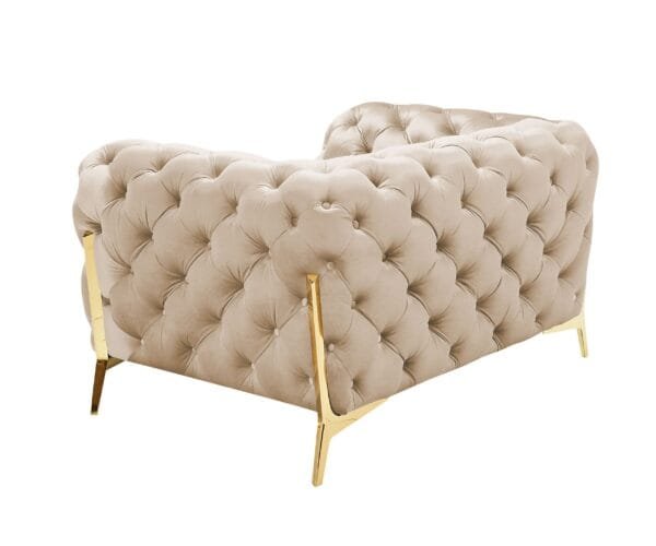 Divani Casa Sheila - Transitional Light Beige Fabric Chair - Image 2