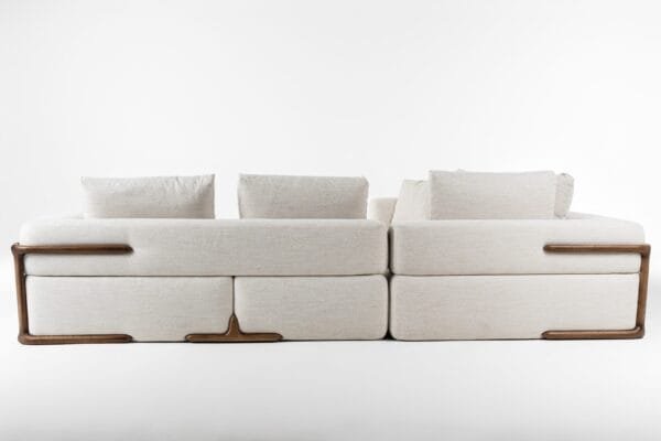 Divani Casa Simone - Modern Off-White Fabric Sectional Sofa - Image 2
