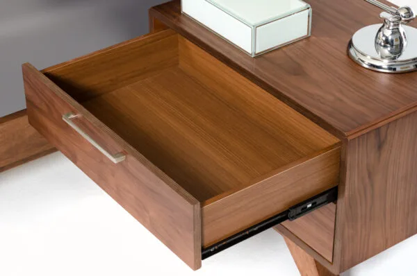 Queen Nova Domus Soria Modern Grey & Walnut Bedroom Set - Image 2