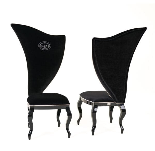 A&X Sovereign - Transitional Black Fabric Chair (Set of 2) - Image 2