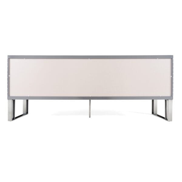 Modrest Splendor - Grey High Gloss Slatted Buffet - Image 5