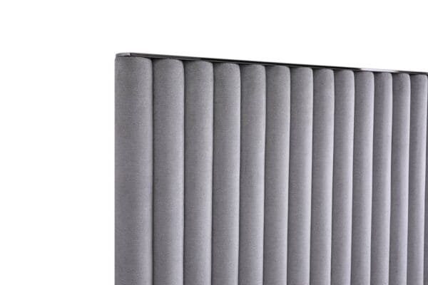 Modrest Splendor - Silver + Grey Velvet Upholstered King Platform Bed