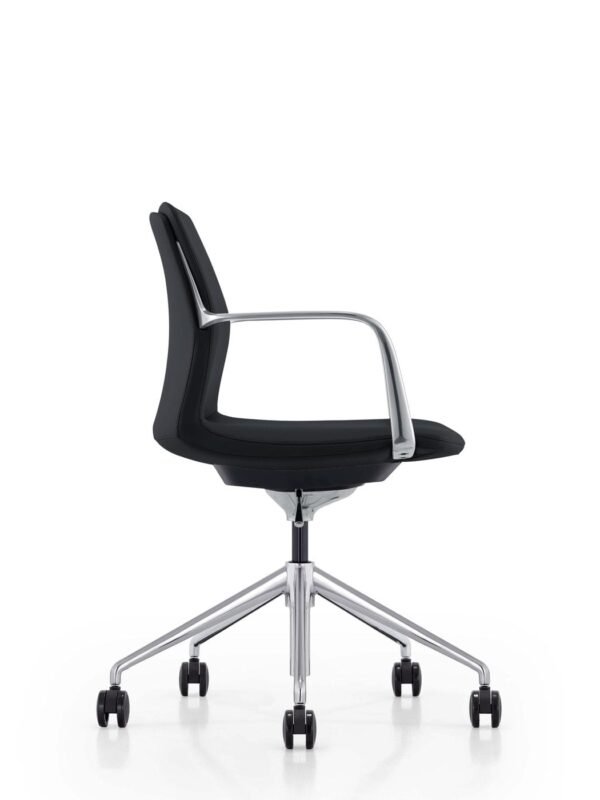 Modrest Sundar - Modern Black Mid Back Conference Office Chair - Image 2