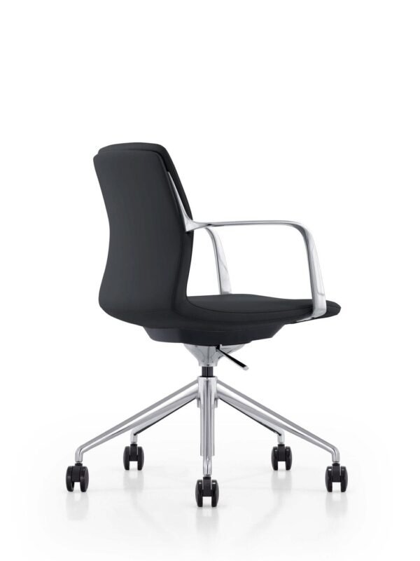 Modrest Sundar - Modern Black Mid Back Conference Office Chair - Image 3