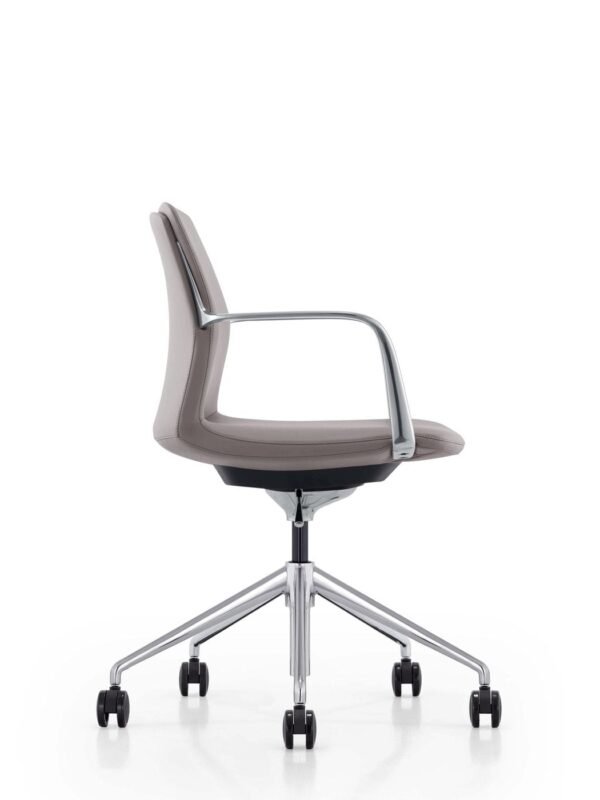 Modrest Sundar - Modern Grey Mid Back Conference Office Chair - Image 2