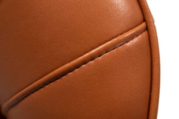 Divani Casa Susan Modern Orange Leatherette Lounge Chair - Image 3